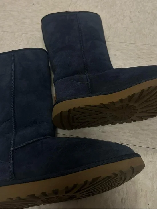 UGG Classic Tall II Boots - Navy Suede - Picture 3 of 5